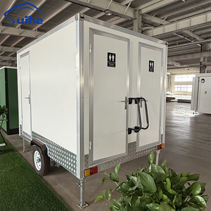Cabine Sanitaire Portable <span class=keywords><strong>de</strong></span> 3 Mètres pour Chantier Temporaire avec Toilettes et Lavabo, Remorque Sanitaire Remorquable - Product Image 4