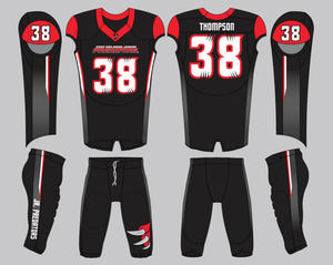 Uniformes de Fútbol Americano Personalizados con Nombre, Número y Logotipo Bordados y Sublimados, Transpirables, de Alta Calidad, a los Mejores Precios al por Mayor - Product Image 3