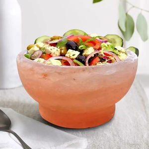 Himalayan Salt Crockery Round <b>Balls</b> Eco-Friendly Bowl Natural Crystal Love Gift Handcrafted Natural Crafts - Product Image 2