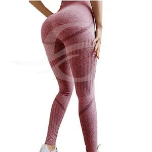Women's High Quality High-Waisted Seamless Yoga Pants-Butt Lifting Gym Wear <b>Leggings</b> with Solid <b>Pattern</b> - Product Image 6