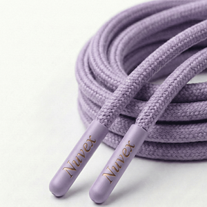 Cordón Impermeable con Logotipo Personalizado |   Cordones Trenzados 100% Poliéster con Puntas para Sudaderas, Pantalones, Bolsos, Zapatos y Textiles para el Hogar - Product Image 4