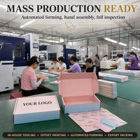 Boîtes d'expédition en papier recyclable personnalisées avec logo pour l'emballage de vêtements, petits cartons d'expédition en carton, emballage de boîtes cadeaux