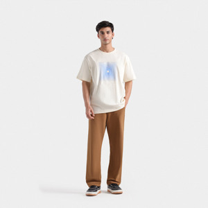 Vente en gros de t-shirt avec logo de marque personnalisé 100% coton t-shirt blanc pour hommes t-shirts unis décontractés pour hommes avec motif d'impression numérique - Product Image 1