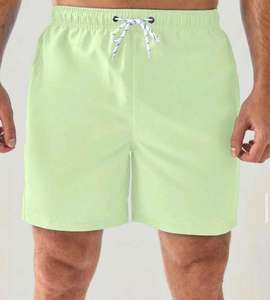 Venta al por mayor de pantalones cortos de cintura media para hombres 100% algodón respetuoso con el medio ambiente transpirable elástico cintura cierre High Street OEM servicio disponible - Product Image 6