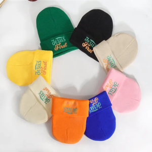 Bonnet unisexe de haute qualité Mérinos Fabricant professionnel avec logo personnalisé Chapeaux d'extérieur décontractés quotidiens - Product Image 1