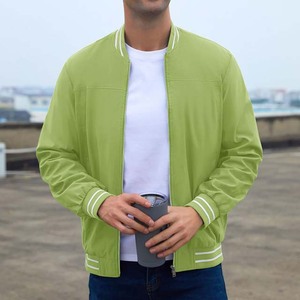 Nouvelle veste bomber d'automne personnalisée OEM pour homme, décontractée, imperméable, respirante, 100 % polyester, haute qualité, col montant, modèle 2026 - Product Image 2