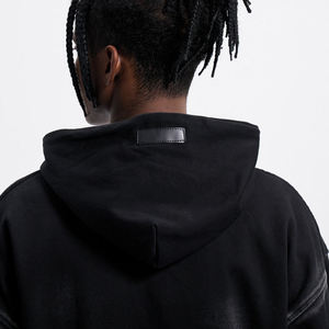 Sudadera con Capucha OEM de Alta Calidad, 100% Algodón, Lavado Ácido, Transpirable, de Secado Rápido, con Bolsillo Térmico para Hombre, Económica para Invierno - Product Image 4