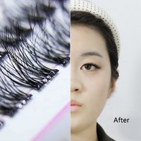 Pestañas Postizas HeyMe Beauty Pre Bond, Adhesivas, Resistentes al Agua, Naturales, Hechas a Mano, Veganas, con Duración de 7 Días, Sin Necesidad de Pegamento