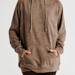 Sudadera con Capucha de Algodón de Alta Calidad al por Mayor OEM, Personalizable con Logotipo, Diseño Oversize, Transpirable para Mujer, Invierno - Product Image 4