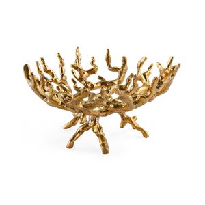 Bol en aluminium en forme de feuille Nouveaux styles Design Dessus de table Fruits secs Bol de service Vaisselle en métal Bol de bonne qualité - Product Image 3