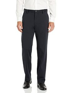 Men's Formal <b>Woolen</b> Golf <b>Dress</b> Pant Stretch Mid Waist Straight Plain Dyed Business Casual Quick Dry Waterproof Lightweight - Product Image 1