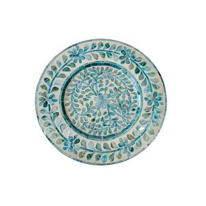 Maravilloso diseño redondo debajo de la placa de exhibición en madera y placa de cargador de nácar para accesorios de cocina - Product Image 3