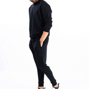 Sweat-shirt à capuche et pantalon de jogging en molleton doux imprimé d'hiver pour hommes, ensemble deux pièces décontracté et chaud - Product Image 2