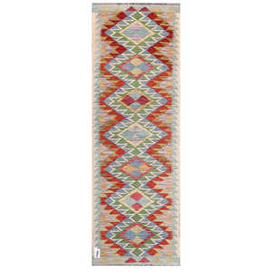 Alfombra Kilim de Maimana, Afganistán, 194 x 67 cm, Alfombras y Juegos de Alfombras - Product Image 1