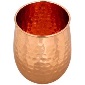 Cuivre martelé 4.5 pouces 550 ML vaisselle et verres verres en métal de style indien capacité de 350ml - Product Image 2