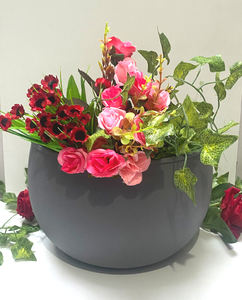 Revêtement en poudre de logo personnalisé fait main décoration de mariage en métal fini nouvelle tendance vase de table en gros pour la maison hôtel - Product Image 2