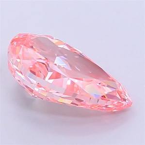 Diamante Cultivado en Laboratorio, Corte Pera, 2.39ct, Rosa Intenso, VVS1, Joyería Personalizada - Product Image 3