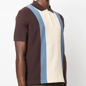 Polos de punto de algodón de alta calidad para hombre, uniforme de marca con estampado en color personalizado OEM de fabricación de ropa de Bangladesh - Product Image 3