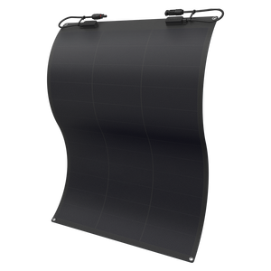 Panneau solaire étanche IP67 100W, anti-fissures, sans cadre, entièrement noir, flexible, efficacité 26%, pour balcon, camping-car, bateau, usage extérieur - Product Image 1