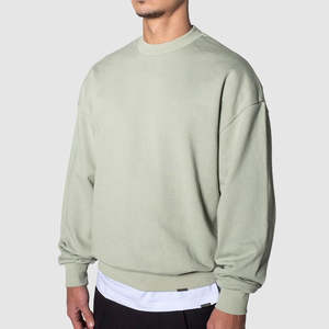 Sweat-shirt pour homme, look minimaliste, 100% coton, printemps, ODM personnalisable, 2 pièces, design brodé, style décontracté et confort tout au long de la journée - Product Image 3