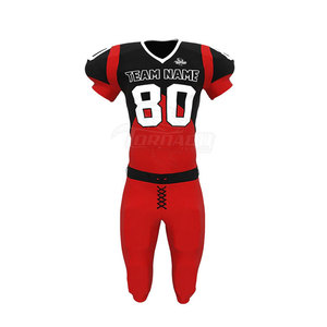 Uniforme de Fútbol Americano de Diseño Personalizado, Manga Corta, Transpirable, Talla Grande, 100% Poliéster, Colores con Logotipo Personalizado, Estilo de Equipo Nacional - Product Image 2