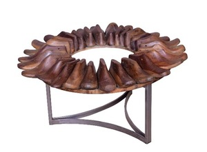 Table basse Leeroy avec table basse en verre meubles de salon légers avec portable - Product Image 4