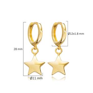 Pendiente colgante con forma de estrella de burbuja, venta al por mayor, Plata de Ley 925 turca, joyería fina hecha a mano - Product Image 2