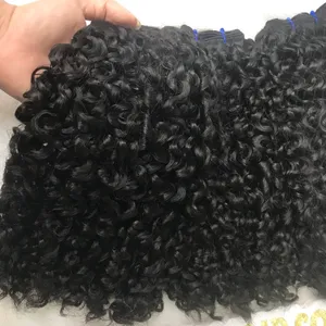 Pixel Keriting Warna Alami Rambut Pakan Terbuat dari 100% Rambut Manusia Harga Pabrik Fleksibel Pengiriman Gratis Sampel Bundel Rambut