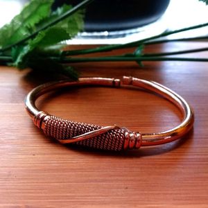 Handmade pure <b>copper</b> <b>bracelet</b> for <b>men</b> women arthritis pain relief healing <b>magnetic</b> therapy bangle adjustable open cuff design - Product Image 1