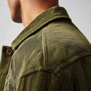 Winter Trucker <b>Jacket</b> Men Warm <b>Corduroy</b> Button Down Custom <b>Corduroy</b> <b>Jackets</b> Streetwear <b>Corduroy</b> Trucker <b>Jacket</b> Tops Men's - Product Image 4