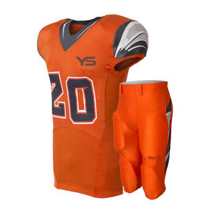 High Quality Custom Made Polyester Youth American <b>Football</b> Uniform Shorts Lightweight Sublimation Technique Sports Use - Product Image 2