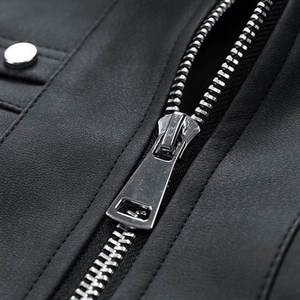 <b>Men's</b> Women's College Varsity Baseball Retro Bomber <b>Jacket</b> Solid <b>White</b> Wool & Black Leather Plain Dyed Coated Casual Style - Product Image 3