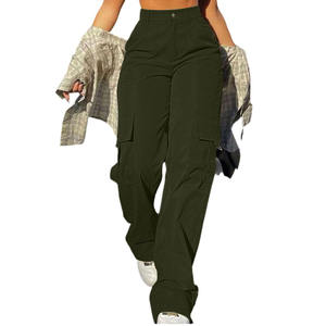 Pantalones Cargo de Estilo Moderno para Mujer, Color Liso Personalizado, Atuendo Moderno, Pantalones Cargo Transpirables para Mujer - Product Image 5