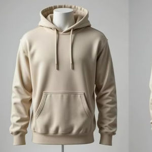 Sudadera con capucha de lana transpirable TRENDY para invierno cómoda mezcla de poliéster/algodón bordado Diseño de cuentas impreso Digital rápido - Product Image 1