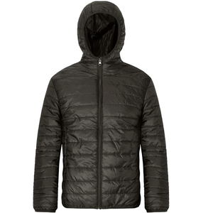 Men's Waterproof Quilted Puffer Jacket <b>Warm</b> <b>Fleece</b> Bubble Coat, Woven Fabric, Outdoor High Street Fashion - Product Image 3