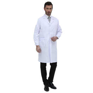 2025 Xelent Industries, uniforme de hospital personalizado al por mayor, bata de laboratorio blanca de manga larga para hombre, bata de médico con juegos de fregado - Product Image 2