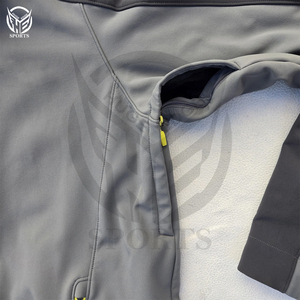 Veste softshell à capuche pour homme la plus populaire pour l'hiver Logo personnalisé Couleurs vives Imperméable et coupe-vent Placement du logo sur le devant - Product Image 5