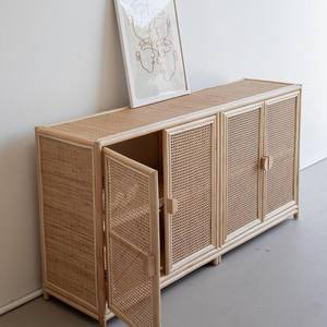 Derniers designs modernes Armoires en rotin naturel Fourniture de meubles de cuisine Armoires faites à la main - Product Image 4