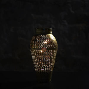 Vintage Polished Metal Flower <b>Vase</b> Modern Decor Decorative Aluminum Flower <b>Vase</b> for Any Room - Product Image 3