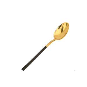 Espejo pulido negro tenedor cuchara cubiertos cena cuchillo acero inoxidable 304 mango negro Juego de cubiertos - Product Image 3