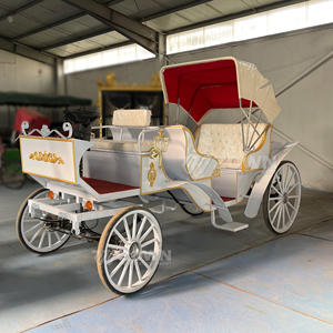 Chariot de mariage électrique demi-buisson Citrouille de style européen Visites panoramiques Hôtel Pick-up Calèche électrique - Product Image 3