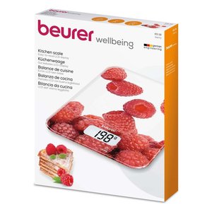เครื่องชั่งครัวดิจิตอล BENESSERE Ks 19 สีเบอร์รี่ไวท์เรด รุ่น 70405 รับน้ำหนักได้ 5 กก. ความละเอียด 0.1 กรัม วัสดุ ABS คุณภาพสูง คุ้มค่าราคา - Product Image 2