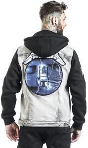 Veste en jean de destruction pour hommes de haute qualité OEM logo personnalisé loisirs blanchi grande taille matelassé respirant en peau de mouton nouvelle mode - Product Image 5