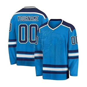 เสื้อเจอร์ซี่ฮ็อกกี้น้ำแข็งระบายอากาศได้ดีคุณภาพสูงสำหรับทีมออกแบบได้ตามต้องการเครื่องแบบตาข่าย - Product Image 1