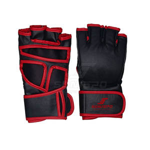 Gants MMA en cuir respirant à conception personnalisée à quantité minimale de commande bas pour vêtements d'entraînement pour adultes - Product Image 1