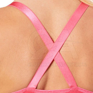 Soutien-gorge de sport à maintien élevé pour femme, idéal pour la gym et le fitness, respirant, en Spandex/Nylon, séchage rapide, logo frontal, nouveau design - Product Image 6