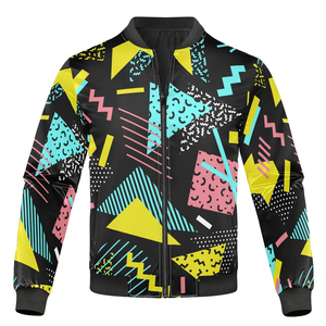 Chaqueta de bombardero de sublimación para hombre, material de alta calidad, totalmente personalizada, chaqueta de Bombardero a prueba de viento para hombre, servicio OEM - Product Image 1