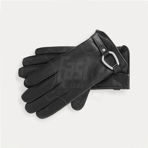 Gants en cuir à doigts complets 2025, gants de conduite en cuir personnalisés, prix de gros, gants tendance - Product Image 6