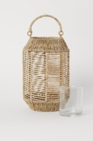 Porte-bougies en jonc de mer coloré, écologique, fait main, de haute qualité, décoration personnalisée pour la maison, fabricant vietnamien