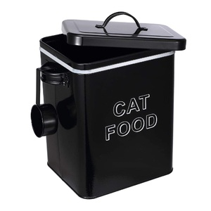 Black Powder Coated Airtight Canister Superior Quality Handmade Container Round Shape Decorative Fancy Metal Canister - Product Image 5